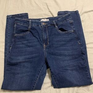 Rue21 Women's Skinny Jeans - Dark Blue